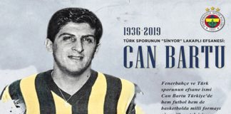 Fenerbahçe'de Can Bartu anıldı