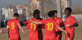 Kayserispor U19 takımından rakip kalelere 36 gol