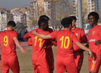 Kayserispor U19 takımından rakip kalelere 36 gol