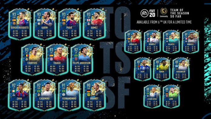 FIFA 20 Team of the Season So Far kartları resmen duyuruldu