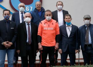 Trabzonspor'da yöneticiler, Abdullah Avcı'yı ziyaret etti