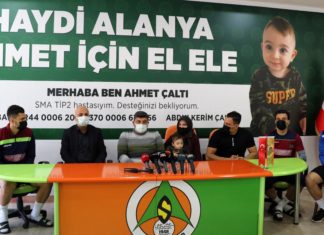 Alanyaspor, SMA hastası 18 aylık Ahmet Çaltı için kampanya başlattı