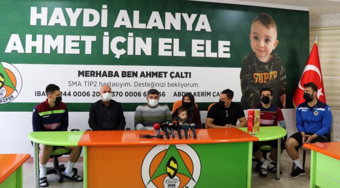 Alanyaspor, SMA hastası 18 aylık Ahmet Çaltı için kampanya başlattı