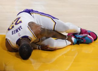 NBA'de Los Angeles Lakers'ın yıldızı LeBron James sakatlandı