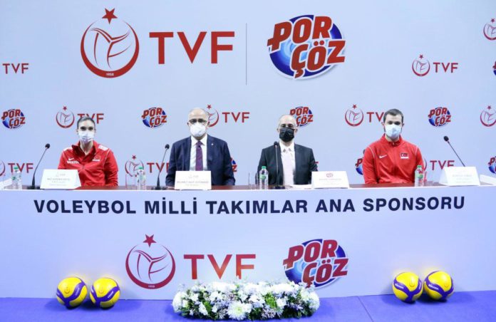 Türkiye Voleybol Federasyonu, Porçöz ile ana sponsorluk anlaşması imzaladı