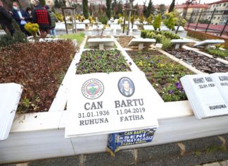 Fenerbahçe efsanesi Can Bartu, kabri başında anıldı