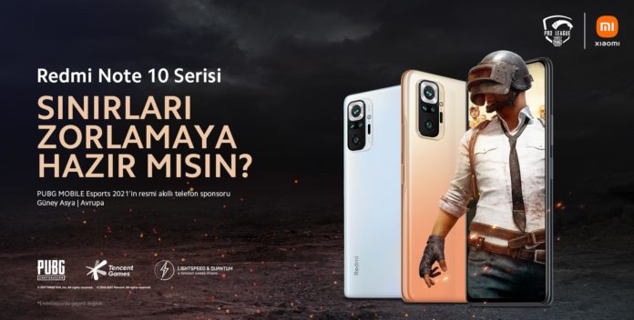 PUBG Mobile E-spor Turnuvalarının sponsoru Xiaomi Redmi Note 10