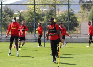 Göztepe, 3 eksikle Trabzonspor maçının hazırlıklarını sürdürdü