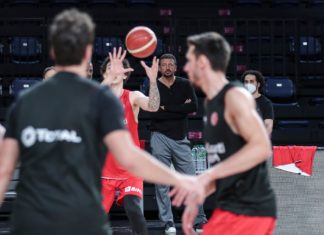 Hidayet Türkoğlu, A Milli Erkek Basketbol Takımı’nın antrenmanını takip etti