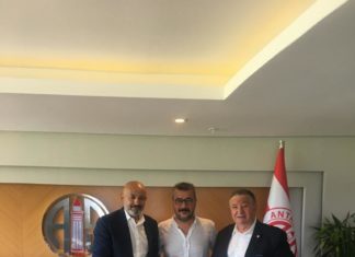 Ömer Gürsoy’dan Antalyaspor Başkanı Aziz Çetin’e ziyaret