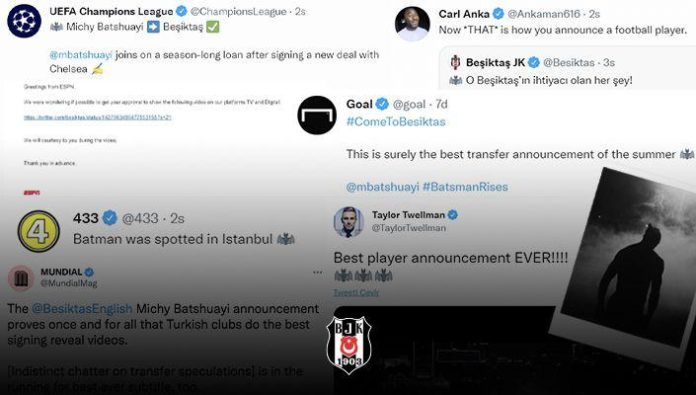 Beşiktaş'ın Michy Batshuayi paylaşımı büyük beğeni topladı