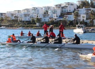 Bodrum'da kürek yarışı heyecanı