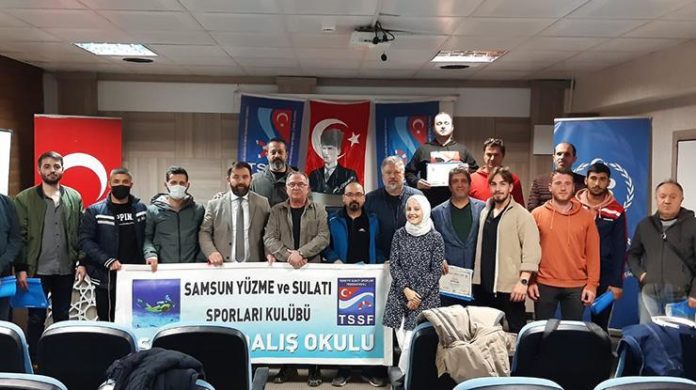 Samsun’da eğitimi tamamlayan 20 dalgıç belge aldı