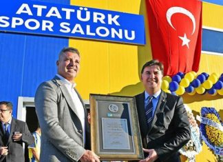 Fethiye’de yapımı tamamlanan Atatürk Spor Salonu hizmete açıldı