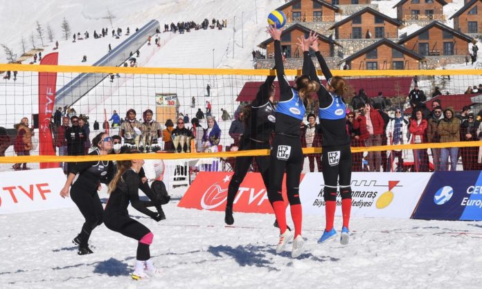 Kar Voleybolu Avrupa Turu tamamlandı.