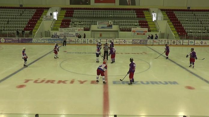 UNİLİG Buz Hokeyi Türkiye Şampiyonası Erzurum’da başladı