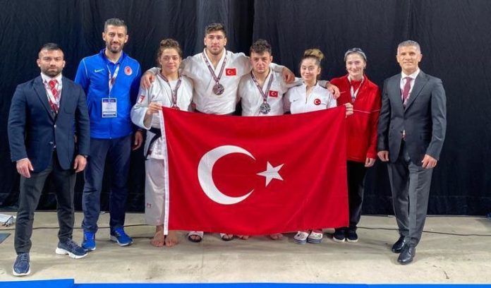 Avrupa Açık Judo Turnuvası'nda bir gümüş, 2 bronz madalya