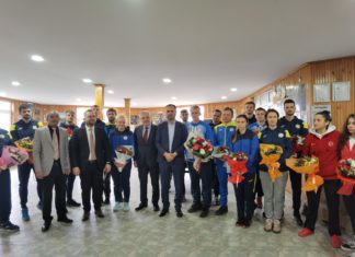 TİESF Başkanı Vural, Ukraynalı sporcuları ziyaret etti