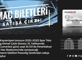 Kayserispor – Fenerbahçe maçının bilet fiyatları belli oldu