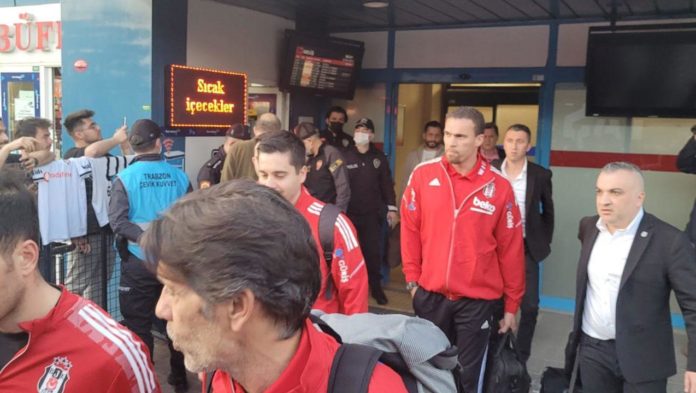 Beşiktaş, Trabzon'a ulaştı