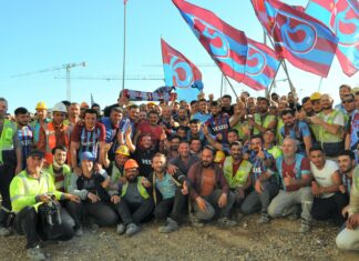 Akkuyu NGS çalışanları, Trabzonspor’un şampiyonluğunu kutladı