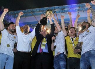 Ankaragücü'nden coşkulu şampiyonluk kutlaması