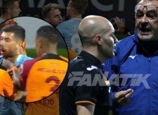 Galatasaray-Lazio maçında olay! Emin Bayram sakatlandı, van Aanholt boğazına yapıştı