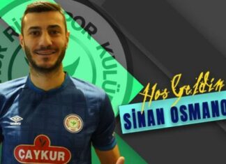 Çaykur Rizespor, Sinan Osmanoğlu ile anlaştı