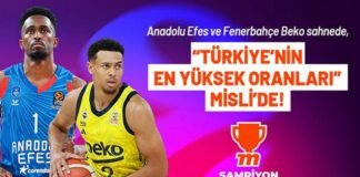 Anadolu Efes ve Fenerbahçe Beko sahnede, “Türkiye’nin En Yüksek Oranları” Misli’de! – Basketbol Haberleri