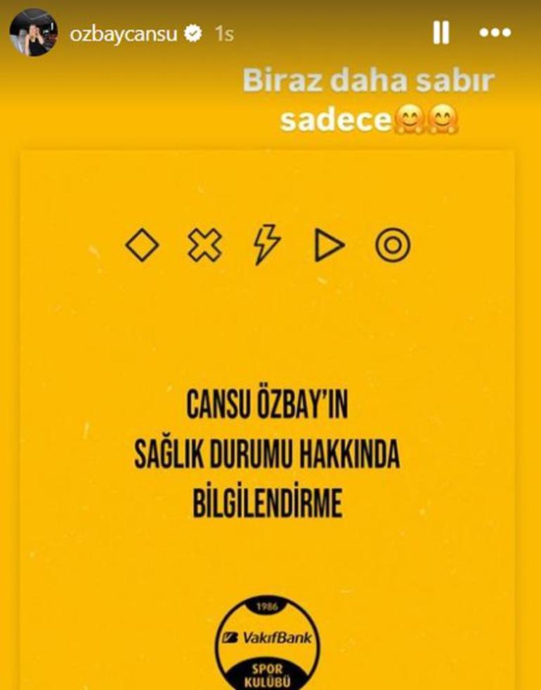 Fenerbahçe maçı öncesi VakıfBankta Cansu Özbay depremi Yokluğunda gelecek isim...