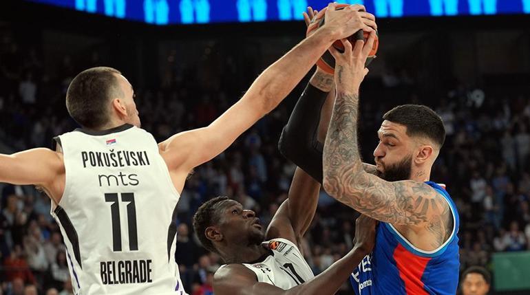 (ÖZET) Anadolu Efes - Partizan maç sonucu: 86-77 | İç sahada üst üste 4. galibiyet