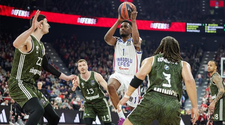 (ÖZET) Bayern Münih - Anadolu Efes maç sonucu: 92-97 | Deplasmandaki galibiyet hasretine son